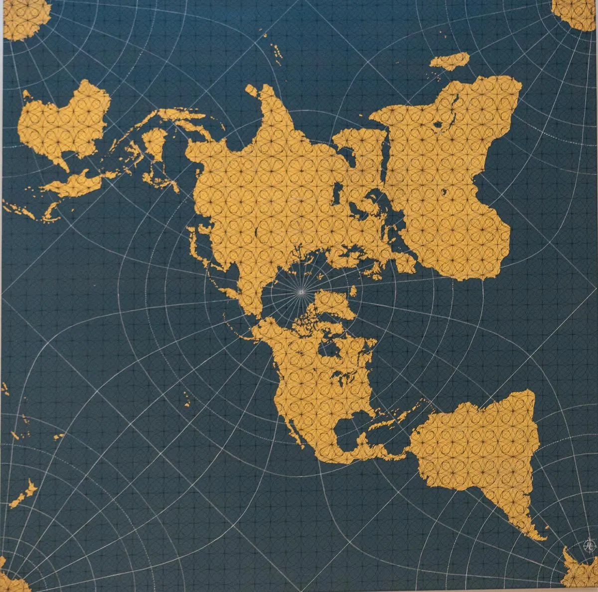 Blue Map by Marco Araldi