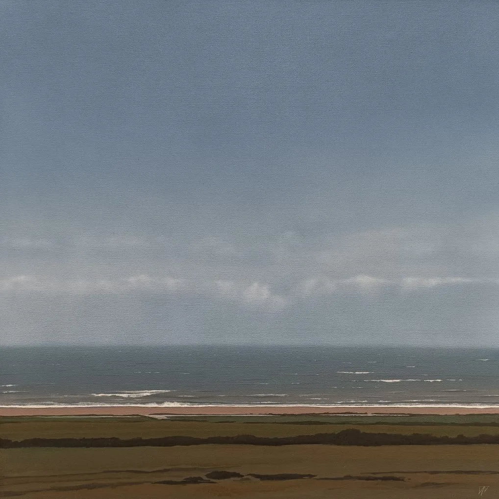 Light Surf, Chesil Beach by Terry Watts RBA