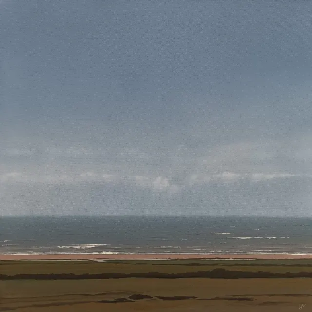 Light Surf, Chesil Beach by Terry Watts RBA