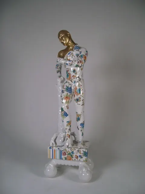 Standing Male Nude on Clawed Plinth – Precious Series by Pierre Williams