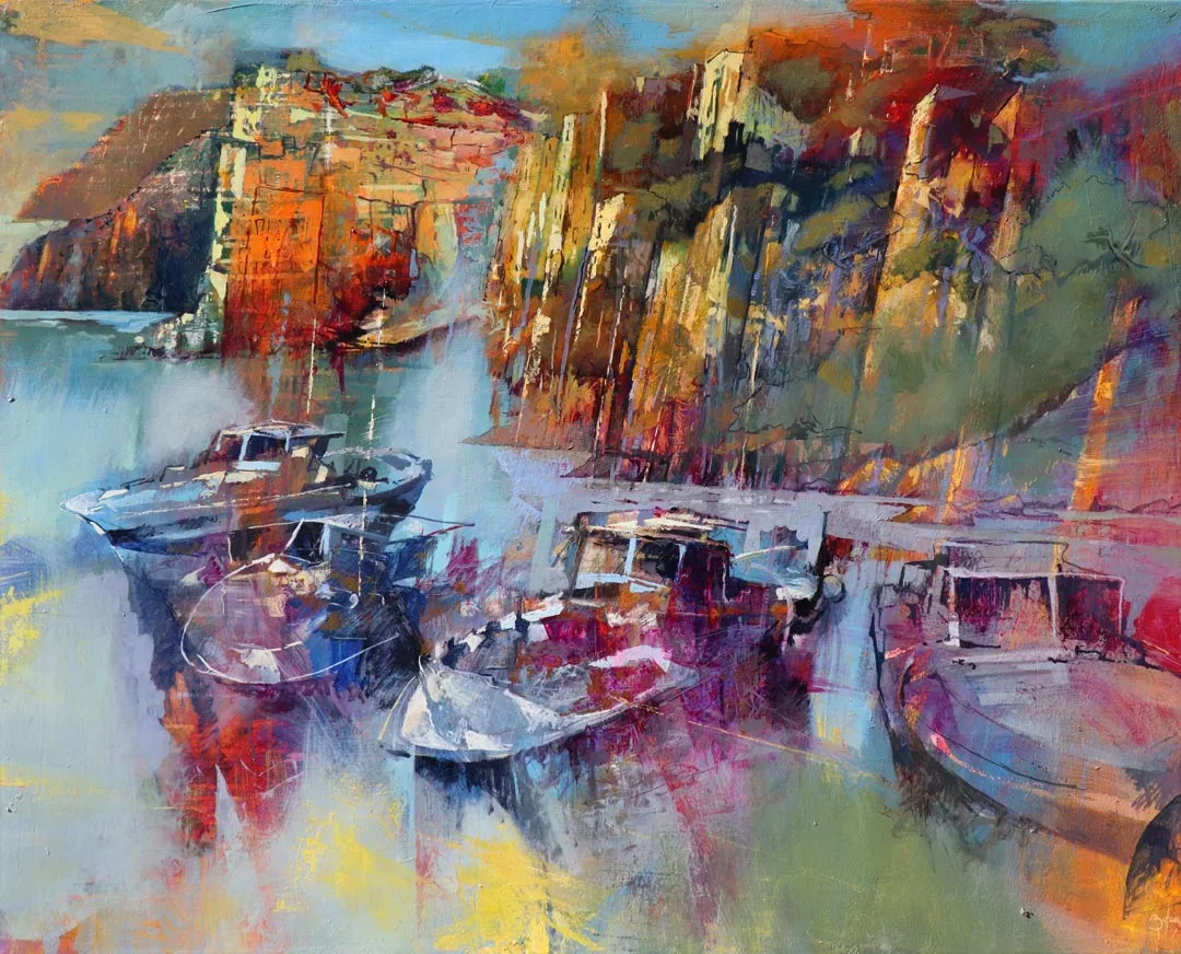 Riomaggiore, Between Rocks & Sea by Alex Bertaina