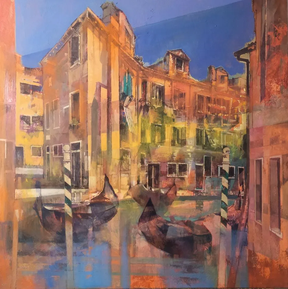Silent Venetian Canal by Alex Bertaina