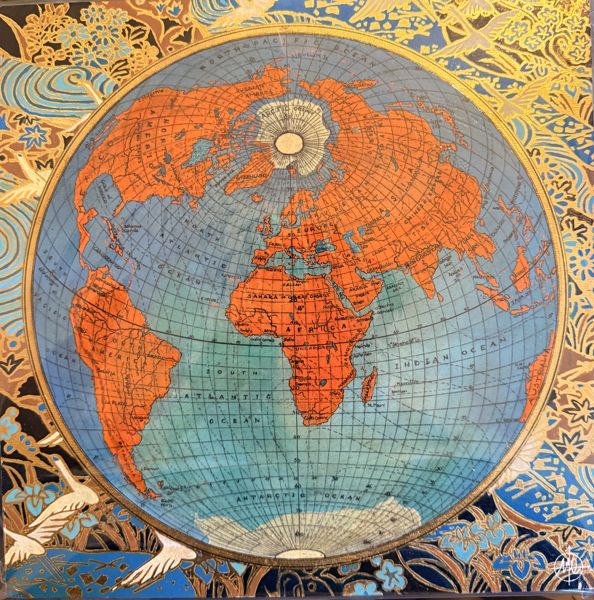 1860 Polar Projection by Marco Araldi