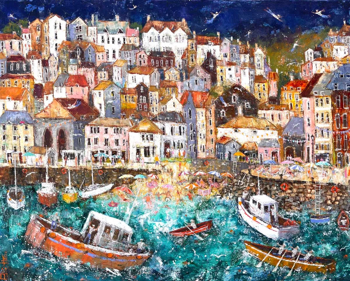Flying Sailors of St Ives Dyptich Part 1 by Ellie Hesse