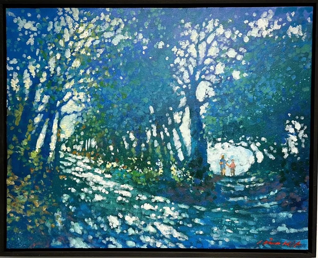 On the Trail in Hampstead Heath by David Hinchliffe