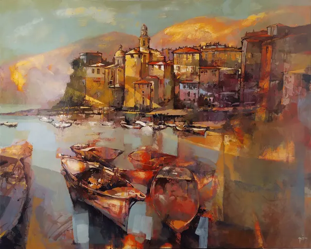 Orange on Camogli by Alex Bertaina