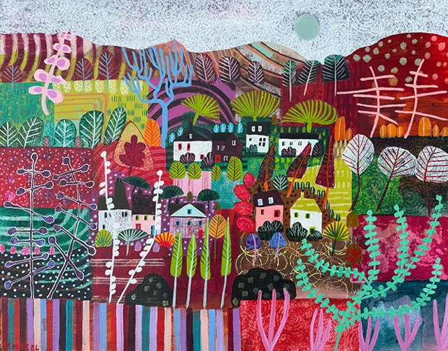 Textures and Tendrils by Moira Hazel