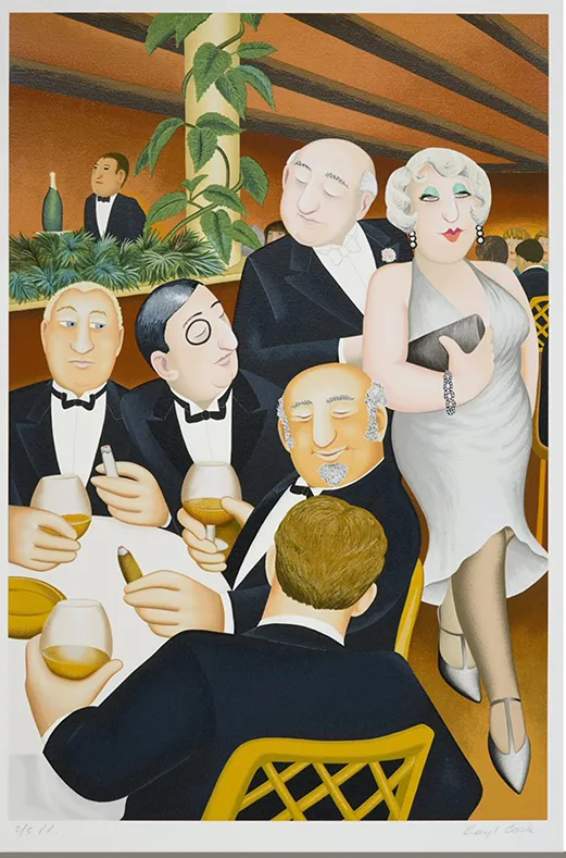 The Baron Entertains by Beryl Cook