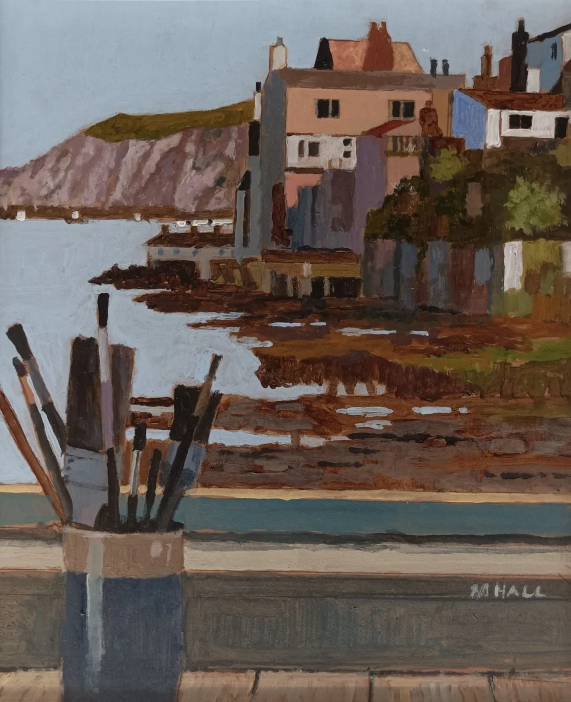 View of Staithes by Mike Hall