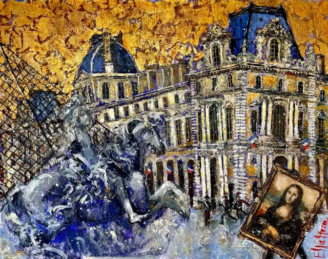 Le louvre, Paris by Ellie Hesse