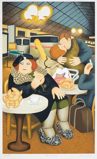 Gare du Nord by Beryl Cook