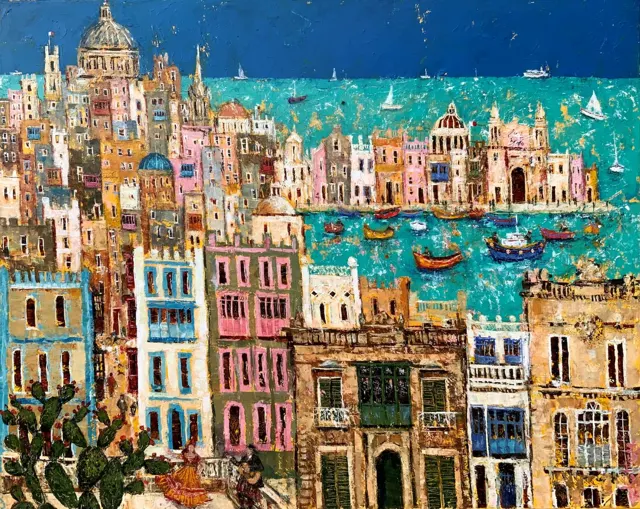 Balconies of Valletta, Malta by Ellie Hesse