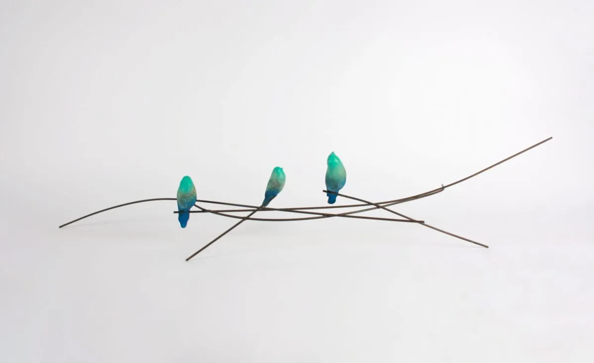 Chim Blue and Green by Javier de la Rosa